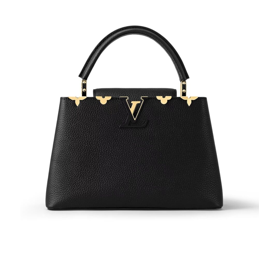 Louis Vuitton Capucines MM Bag Black 27Cm M54663
