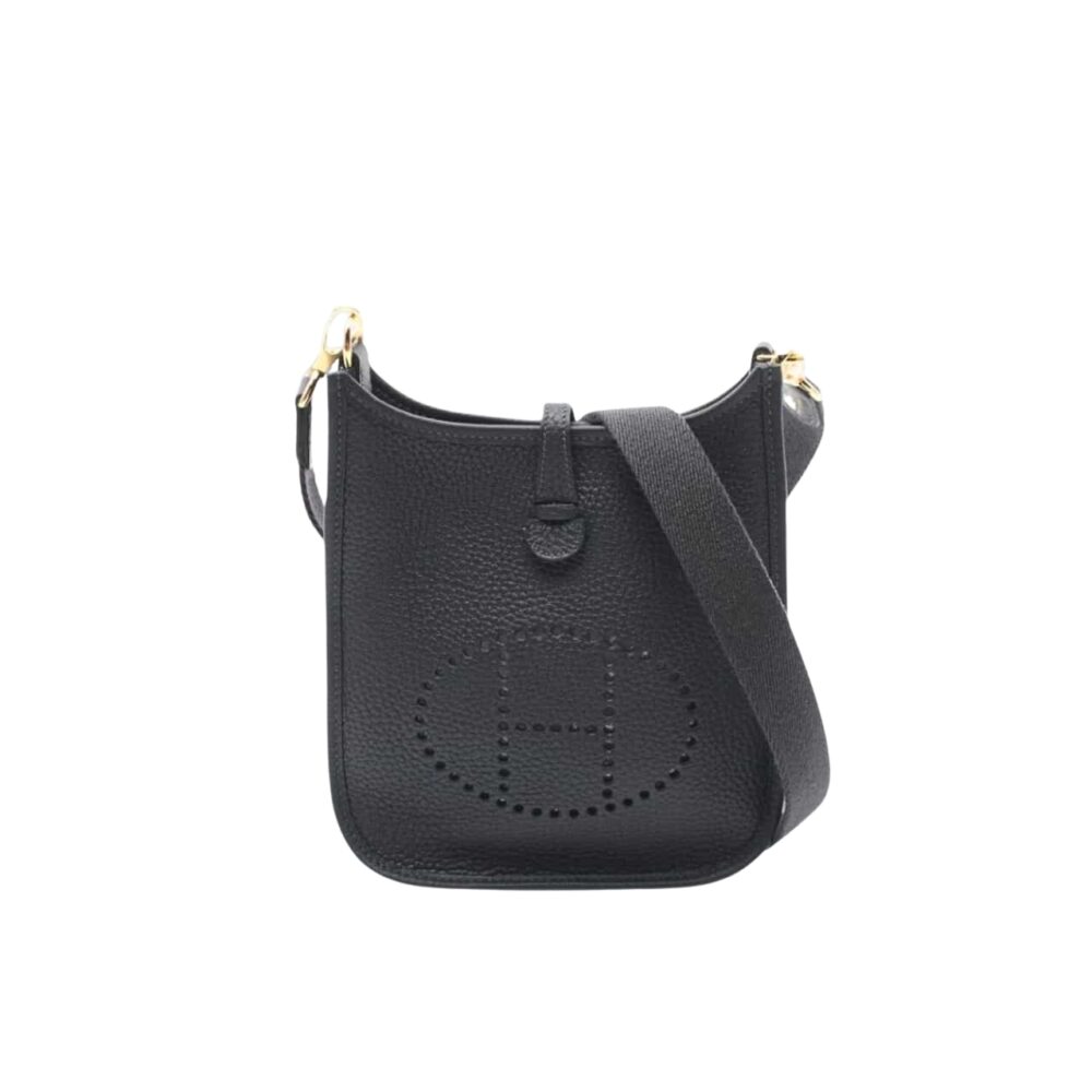 Hermes Evelyne Amazone Bag Noir 17cm H069426CKAV