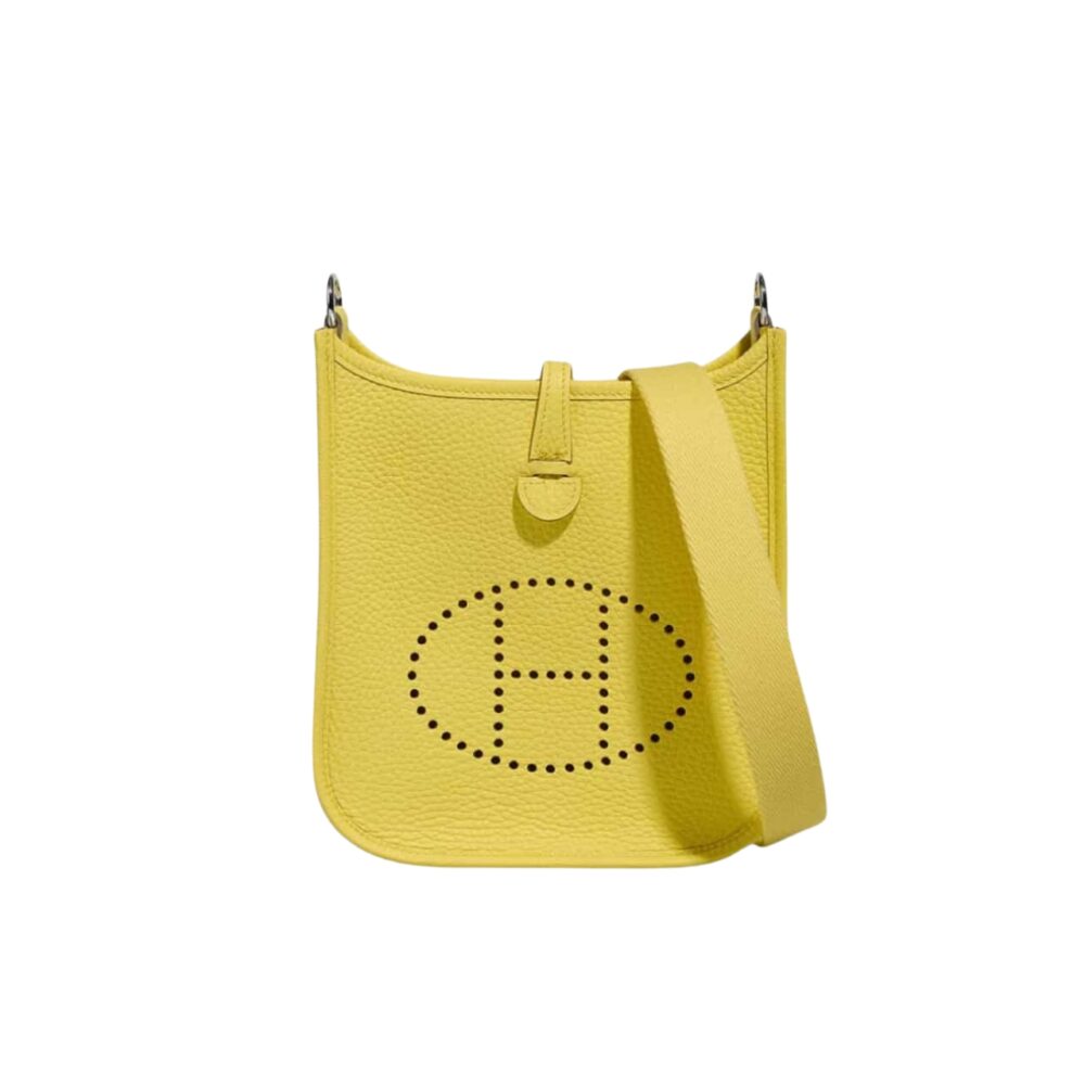 Hermes Evelyne Amazone Bag Lime 17cm