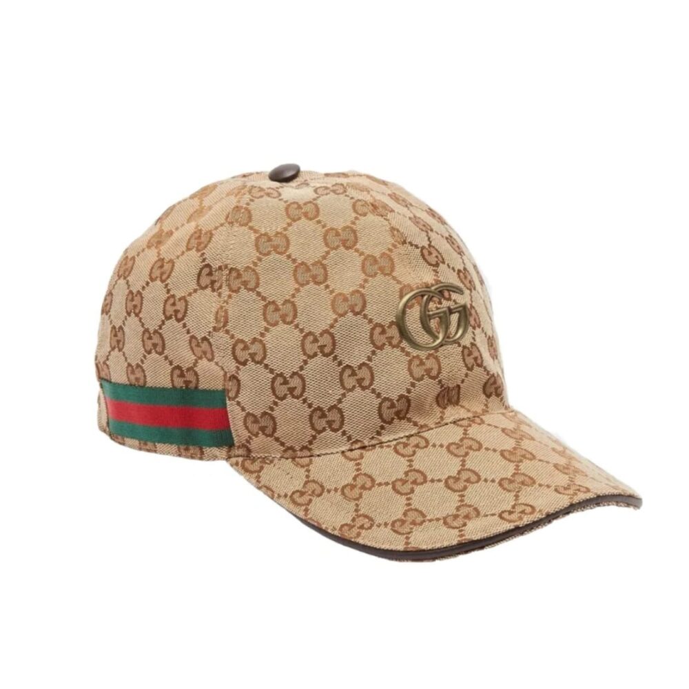 Gucci GG Canvas With Web Baseball Cap Brown