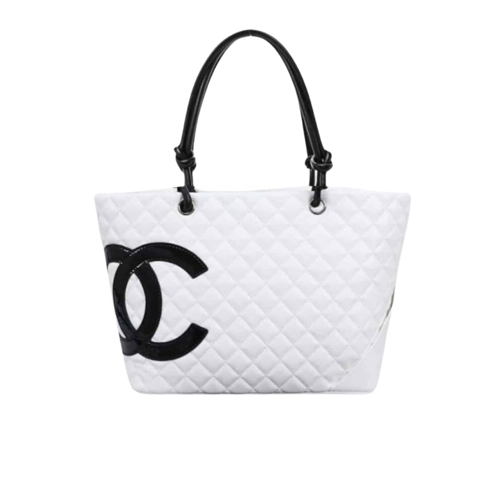 Chanel Large Cambon Tote Bag Black White 41Cm