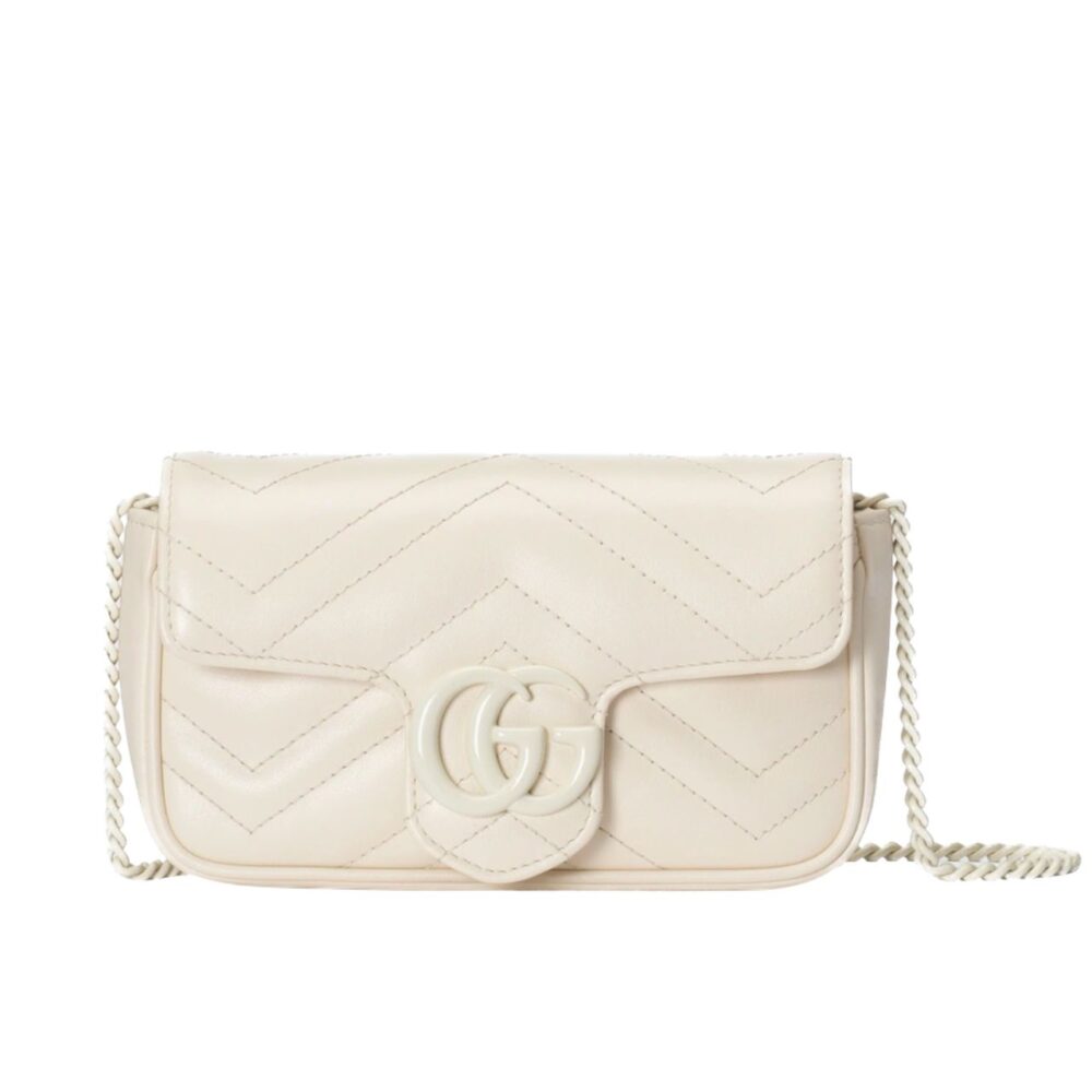 Gucci Women GG Marmont Bag Beige 16Cm 699757 UM8KV 9022