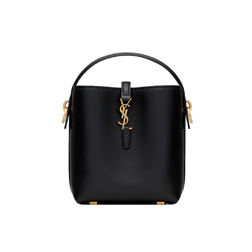 Saint Laurent Le 37 Mini Bag In Shiny Black 15Cm 7658702R20W1000