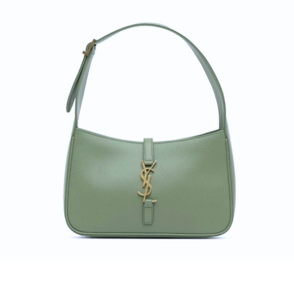 Saint Laurent Le 5 À 7 Hobo Bag In Smooth Green 25Cm