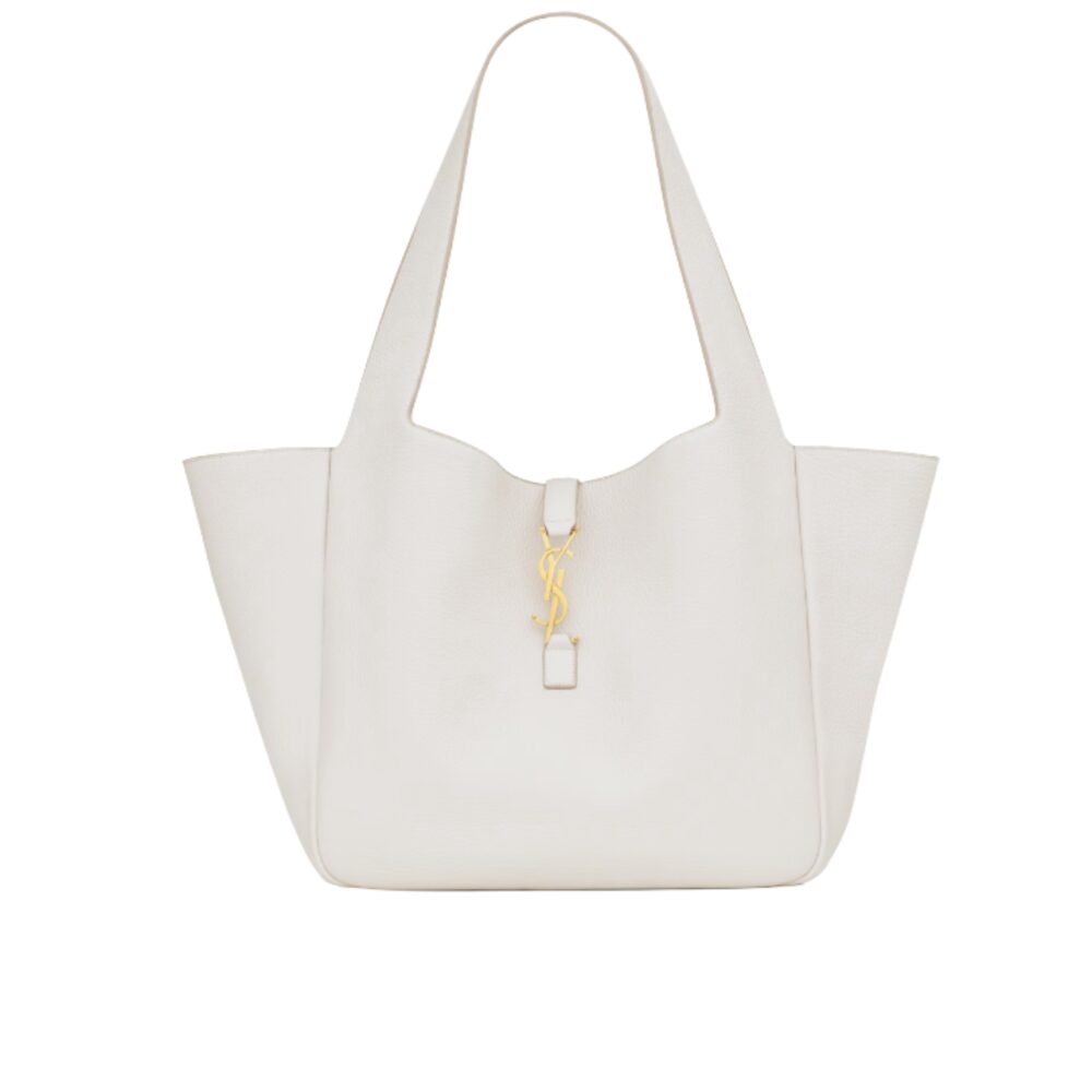 Saint Laurent Le 5 À 7 Bea In Grained Leather White 50Cm 763435AADDG
