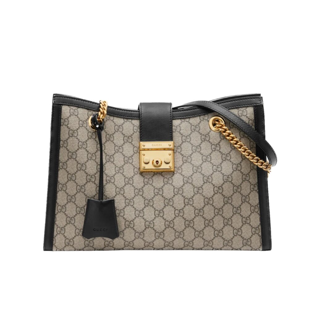 Gucci Padlock GG Small Shoulder Bag Black 26Cm 498156 KHNKG 9769