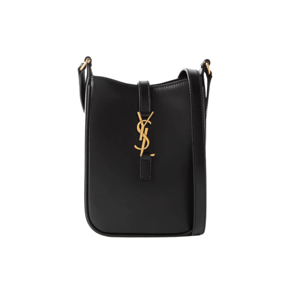 Saint Laurent Le 5 A 7 Mini Vertical Bag Black 18Cm