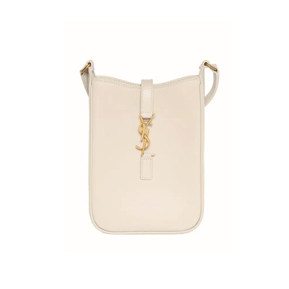 Saint Laurent Le 5 A 7 Mini Vertical Bag Cream 18Cm