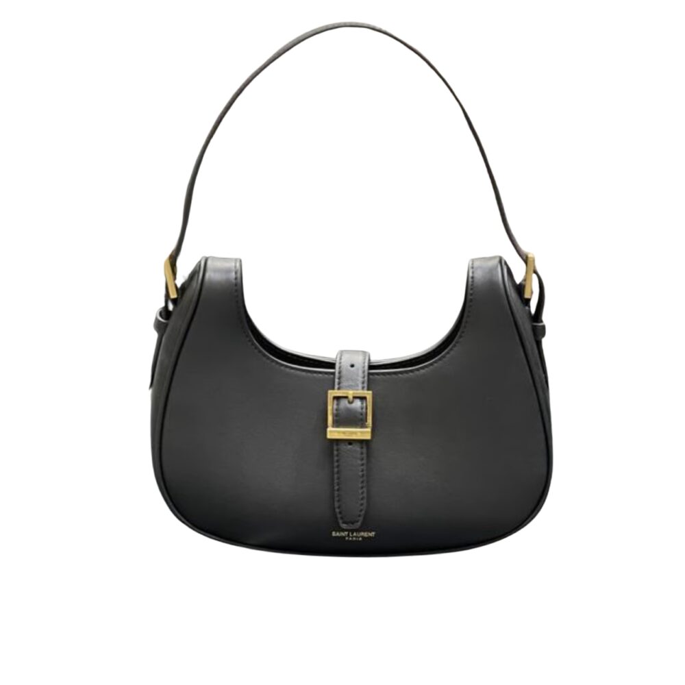 Saint Laurent Le Fermoire Shoulder Bag Black 25Cm 6726152ZA2W 1062