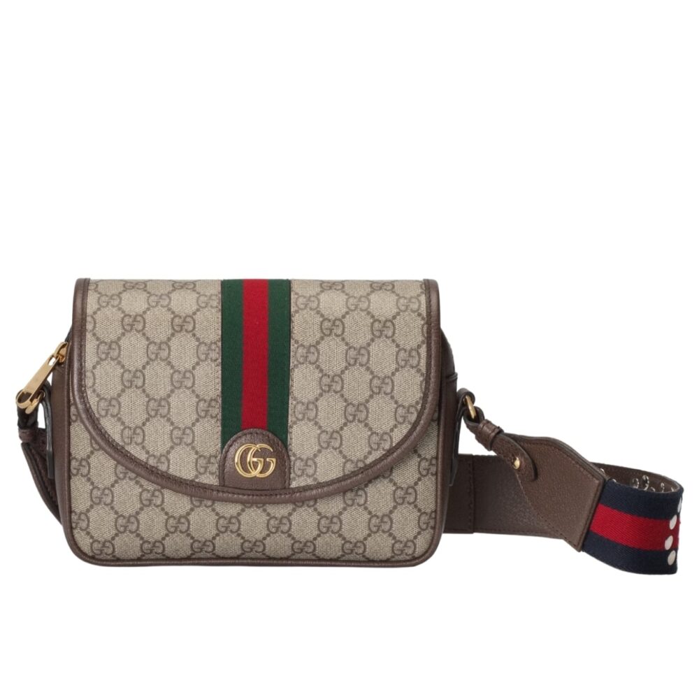 Gucci Ophidia Small Shoulder Bag Beige And Dark Brown 23Cm 722117 FAAX3 9789