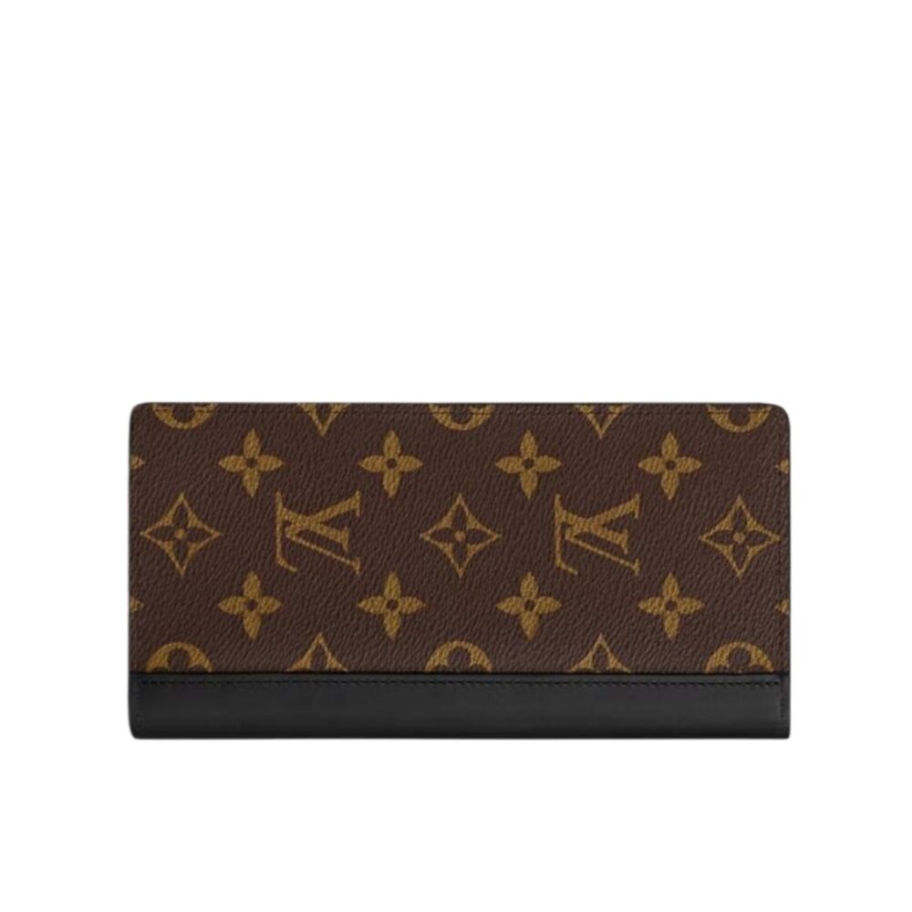 Louis Vuitton Brazza Wallet Monogram Macassar Brown 19Cm M69410