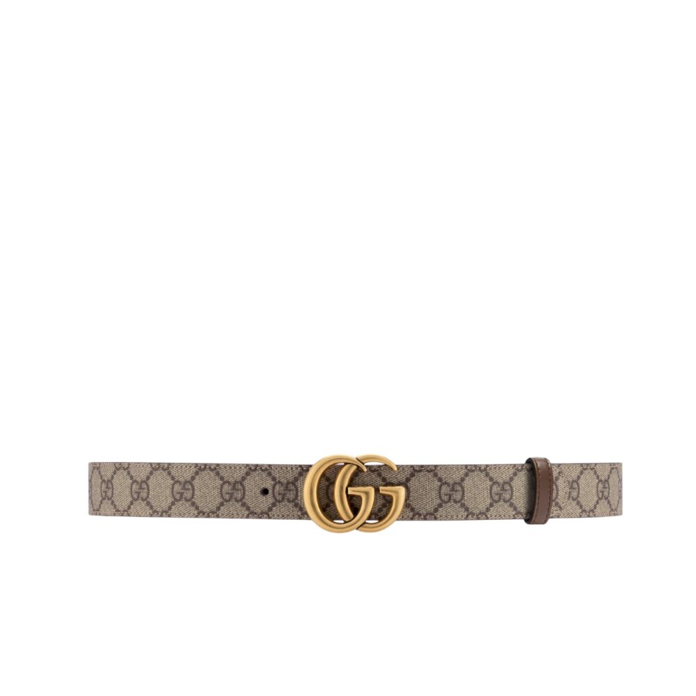Gucci GG Marmont Reversible Belt Brown Leather 659416 92TIC 8358