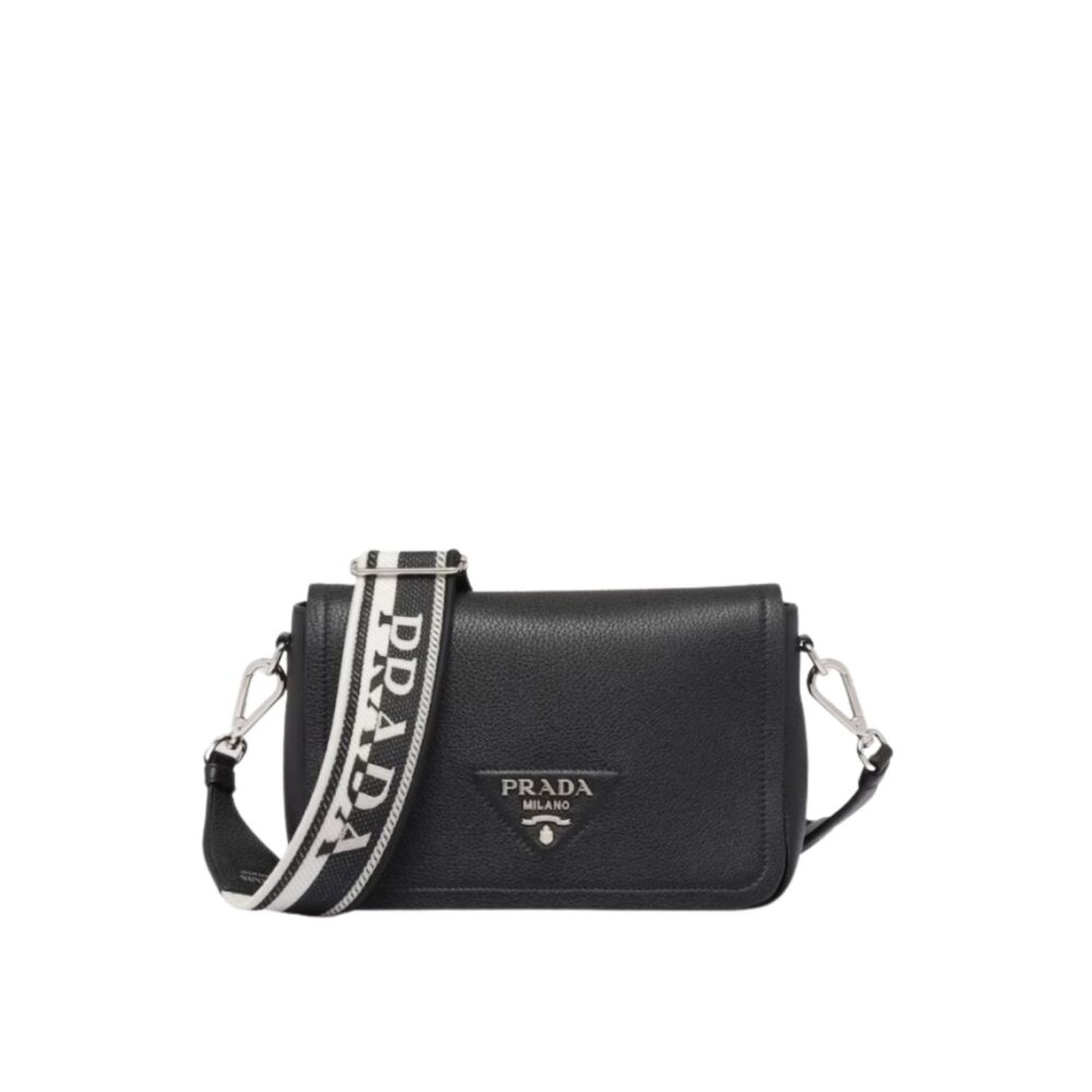 Prada Small Shoulder Bag In Black 23cm 1BD314 2DKV F0002 V 3OO