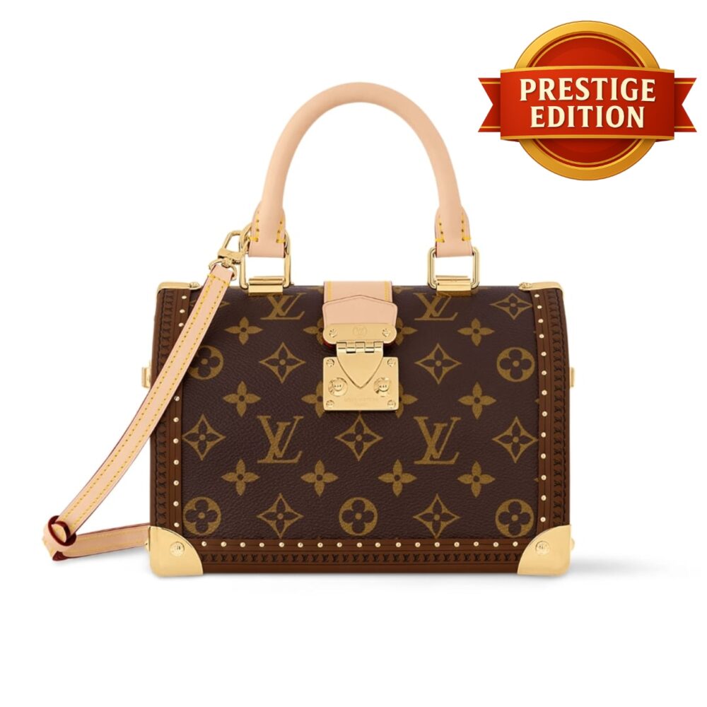 Prestige Edition - Louis Vuitton Speedy Trunk Box Bag 20 Monogram Brown 21Cm M11154