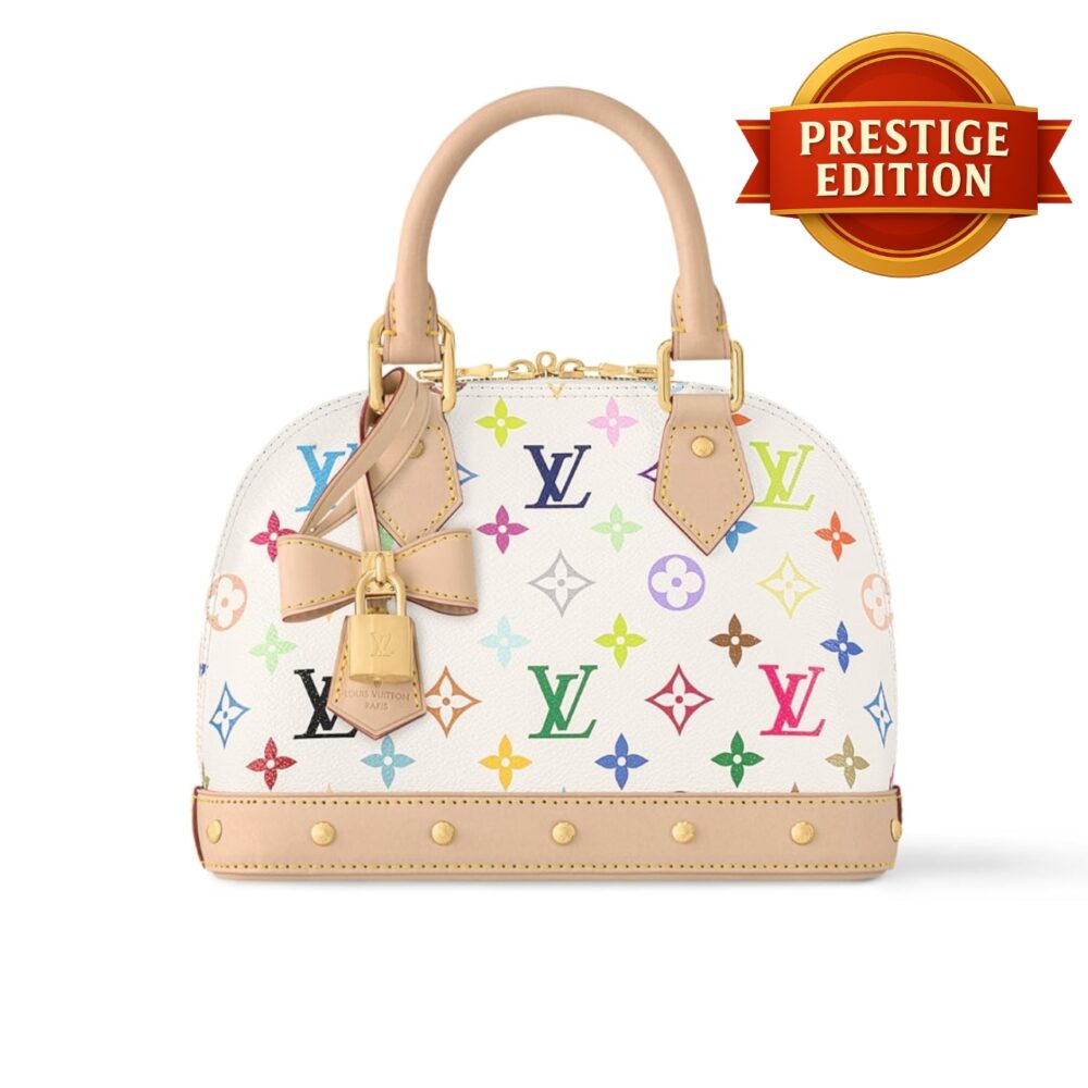 Prestige Edition - Louis Vuitton x Takashi Murakami Alma BB Bag White 23Cm M13078
