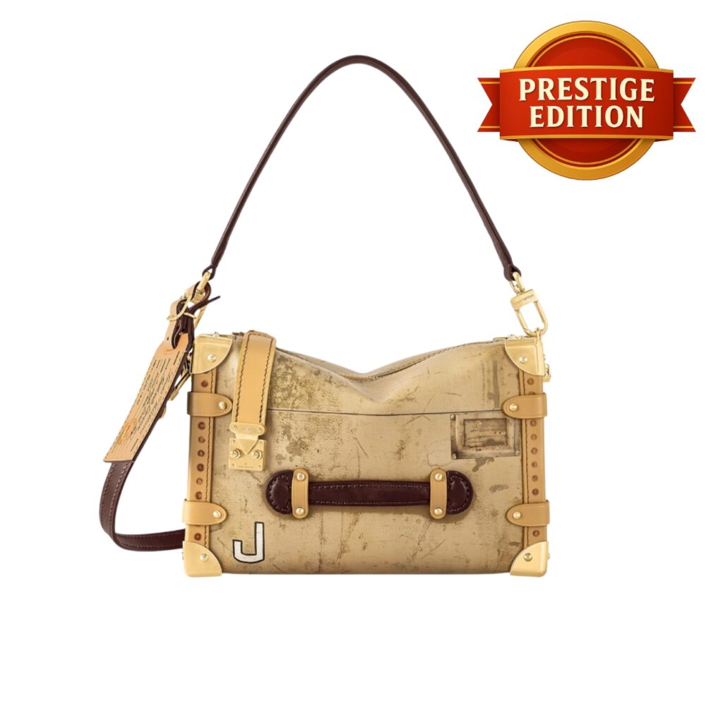 Prestige Edition - Louis Vuitton Side Trunk MM Beige 23Cm M12480