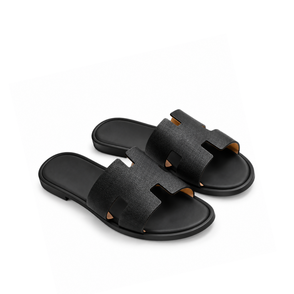 Hermes Izmir Sandal Black For Men H041141ZH01425