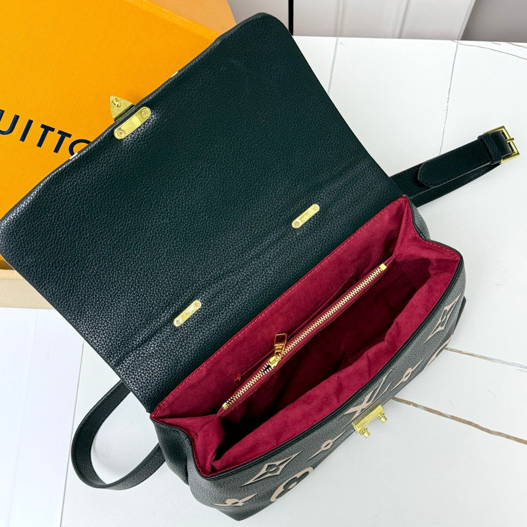 Louis-Vuitton-Madeleine-MM-Monogram-Empreinte-Black-Beige-2