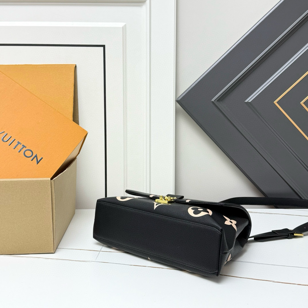 Louis-Vuitton-Madeleine-MM-Monogram-Empreinte-Black-Beige-6