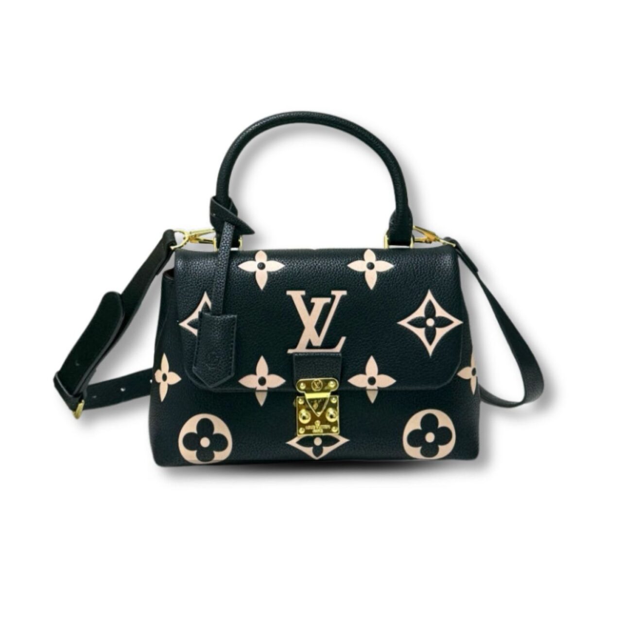 Louis-Vuitton-Madeleine-MM-Monogram-Empreinte-Black-Beige