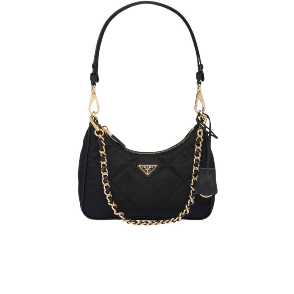 Prada Re Edition 1995 Chaîne Re Nylon Mini Bag Black 22Cm 1BC204 2AOS F0002 V QOO