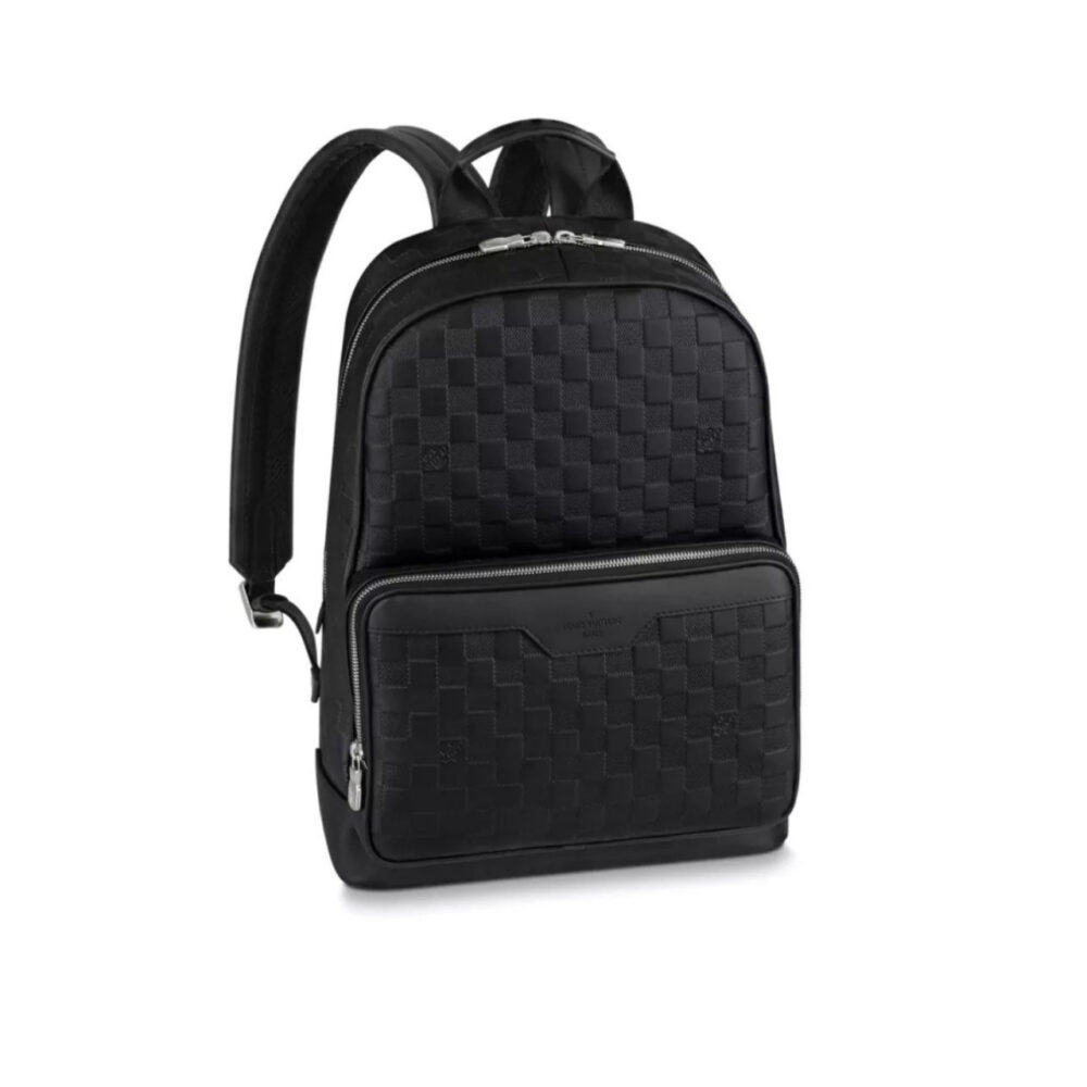 Louis Vuitton Campus Backpack Damier Infini Onyx Silver 39Cm LV N40306