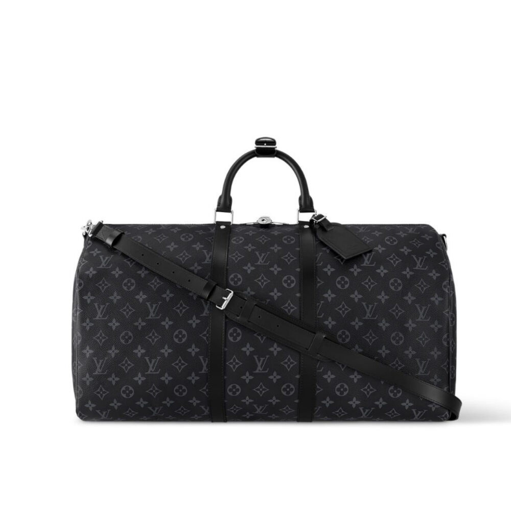 Louis Vuitton Keepall Bandouliere 55 Monogram Eclipse Canvas 55cm LV M40605