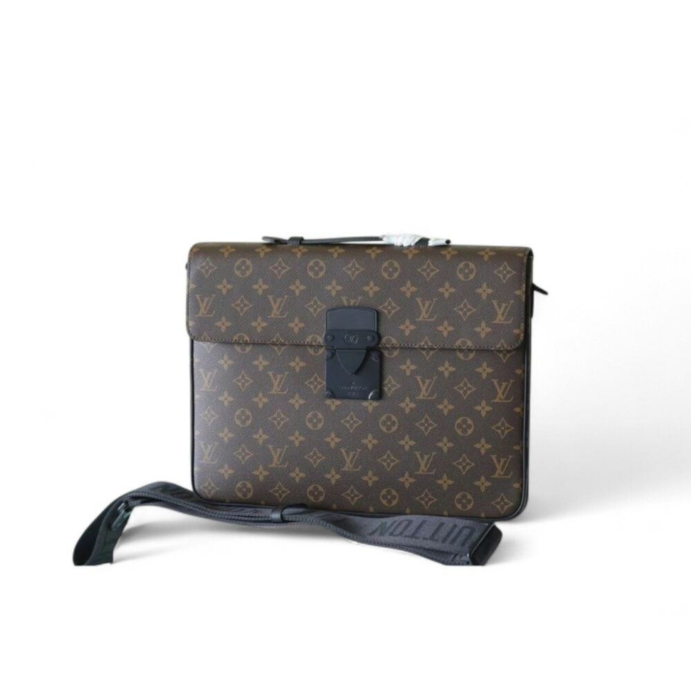 Louis Vuitton S-Lock Briefcase in Monogram Canvas 37cm