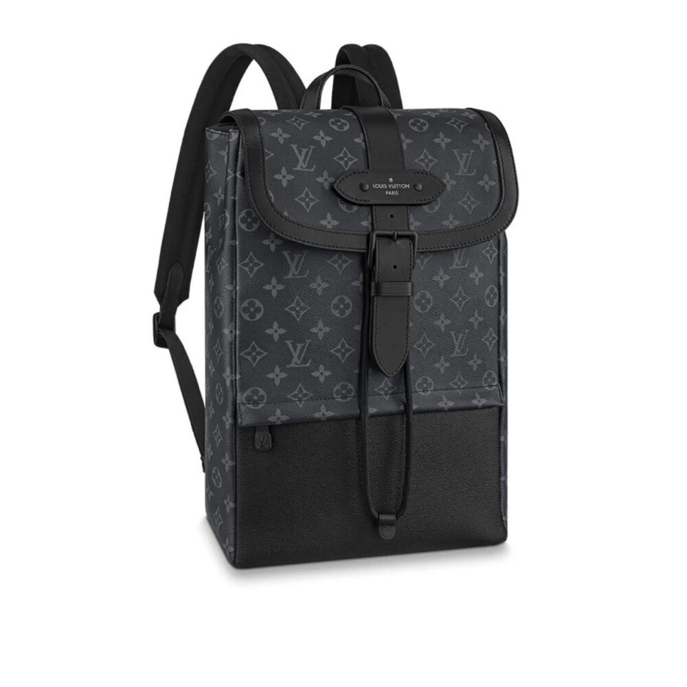 Louis Vuitton Saumur Backpack Monogram Eclipse Canvas 42Cm M45913