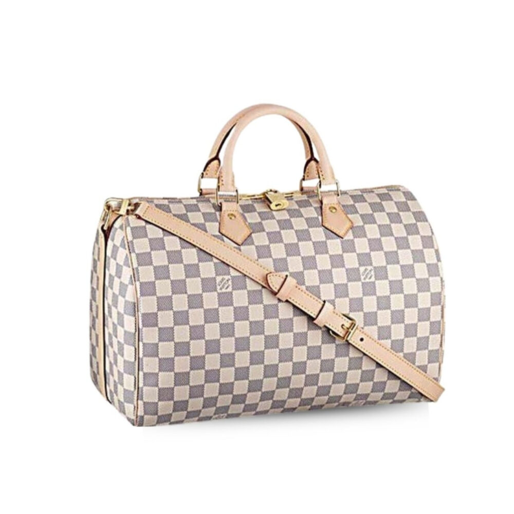 Louis Vuitton Speedy Bandouliere 35 White 35cm N41372