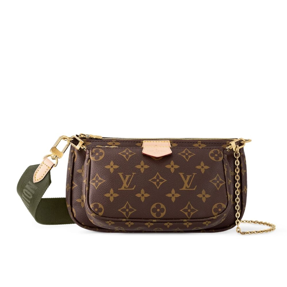 Louis Vuitton Multi Pochette Accessoires Monogram  Khaki 24cm M44813