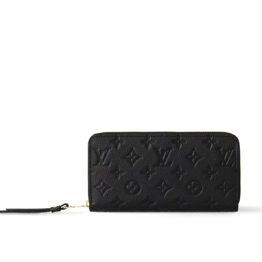 Louis Vuitton Zippy Wallet Monogram Black 19Cm M61864