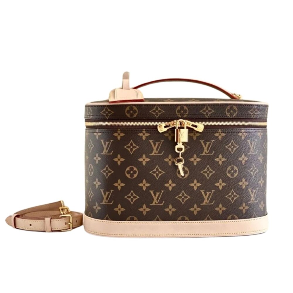 Louis Vuitton Nice Vanity Monogram Brown And Beige 32Cm M44935