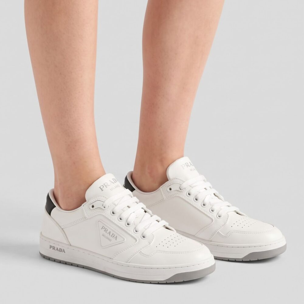 Alternative view of Prada District Leather Sneakers White 1E790M 3LJ6 F097W F 030