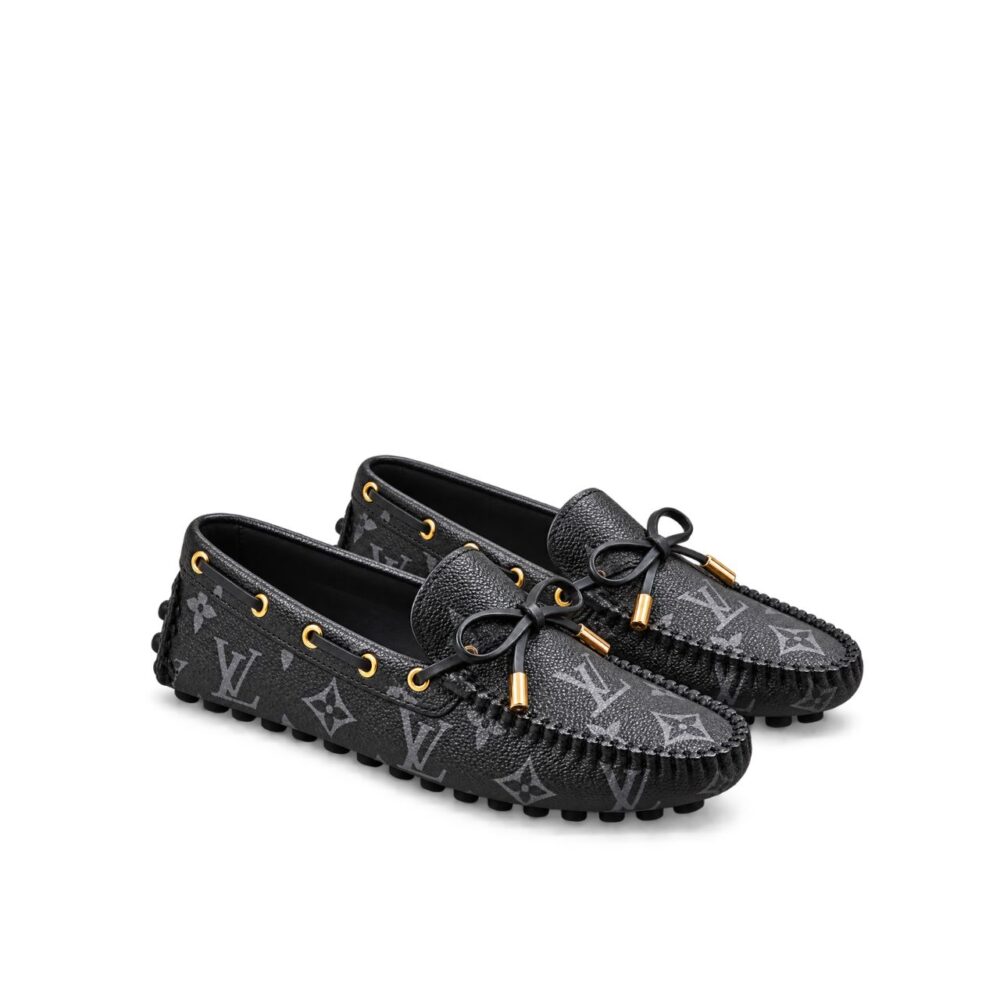 Louis Vuitton Gloria Loafers Monogram Black