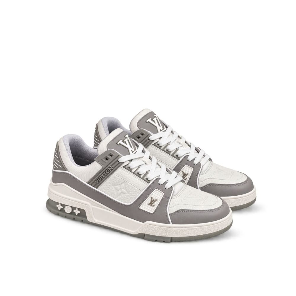 Louis Vuitton LV Trainer Sneaker Grey White 1A8KBA