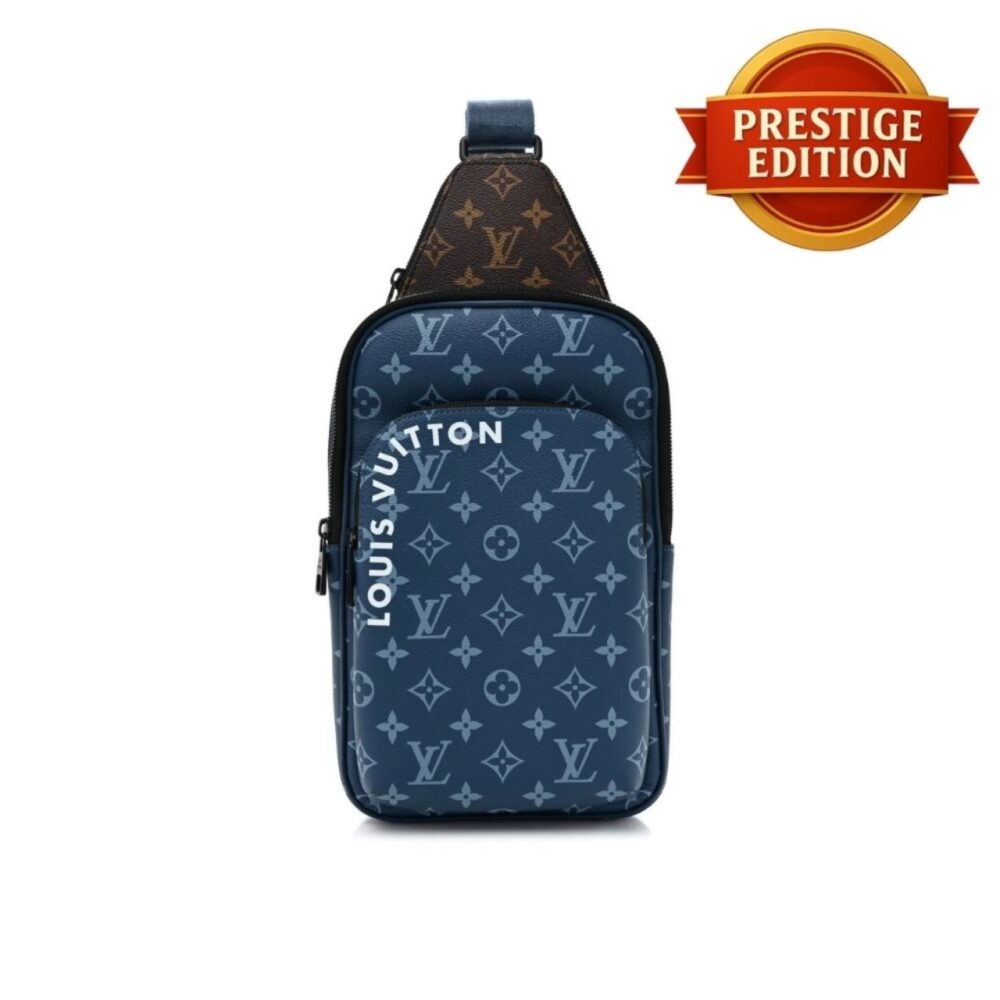 Prestige Edition - Louis Vuitton Avenue Sling Bag Monogram Eclipse Blue 31Cm