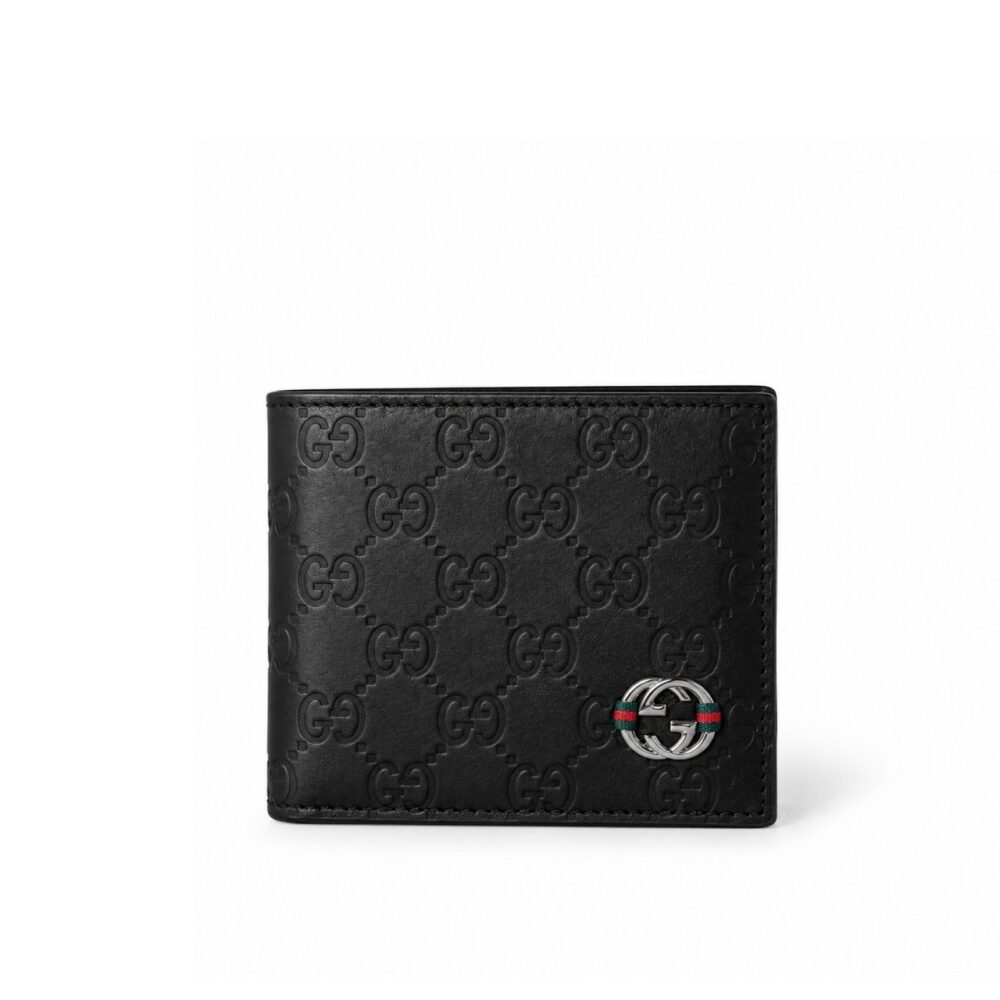 Gucci GG Signature Bifold Wallet Black 11cm