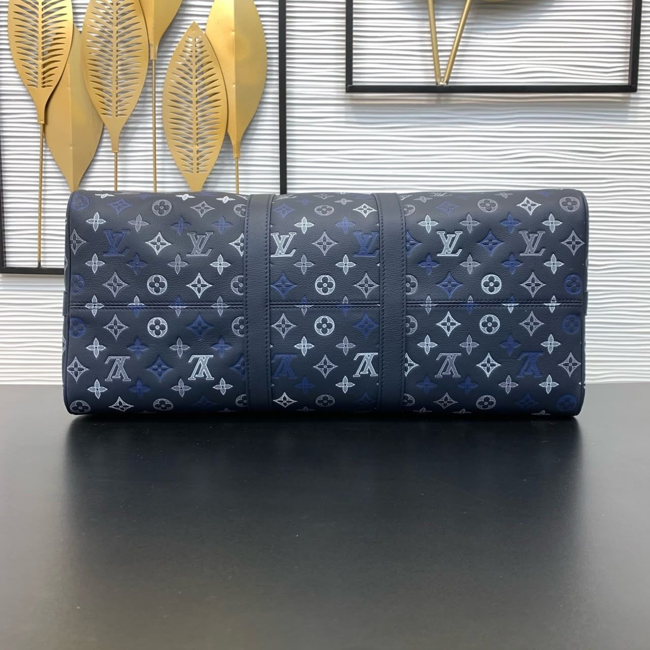 Prestige Edition – Louis Vuitton Keepall Bandouliere 50 Navy Blue 50cm M28836 - Image 4