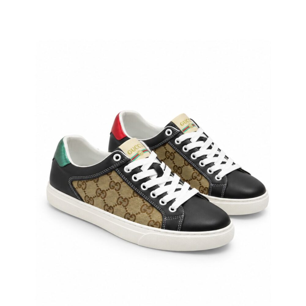 Gucci Ace GG Supreme Beige And Black