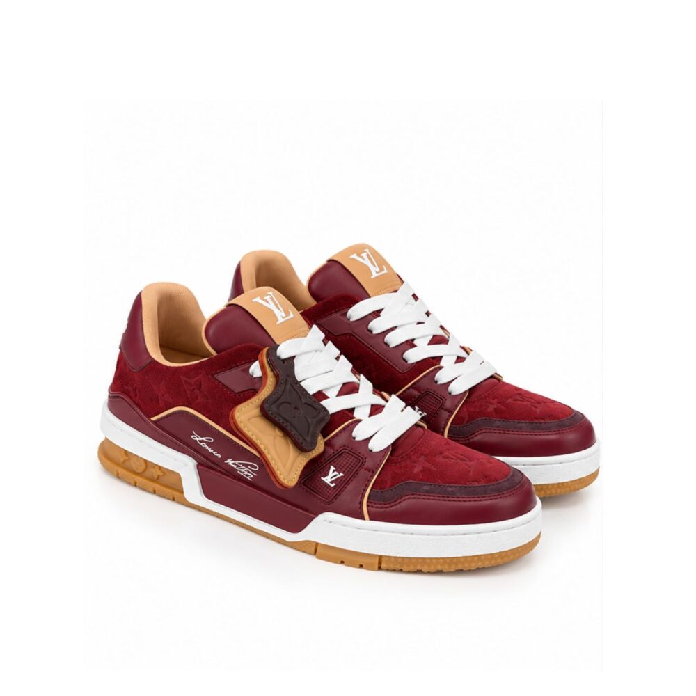 Louis Vuitton LV Trainer Sneakers Bordeaux Red 1AKR3W