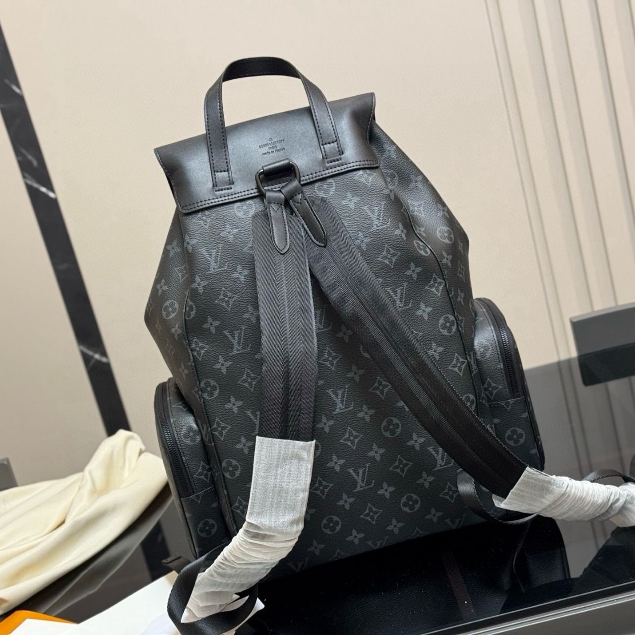 Louis Vuitton Trio Backpack Monogram Eclipse Black 36cm - Image 4