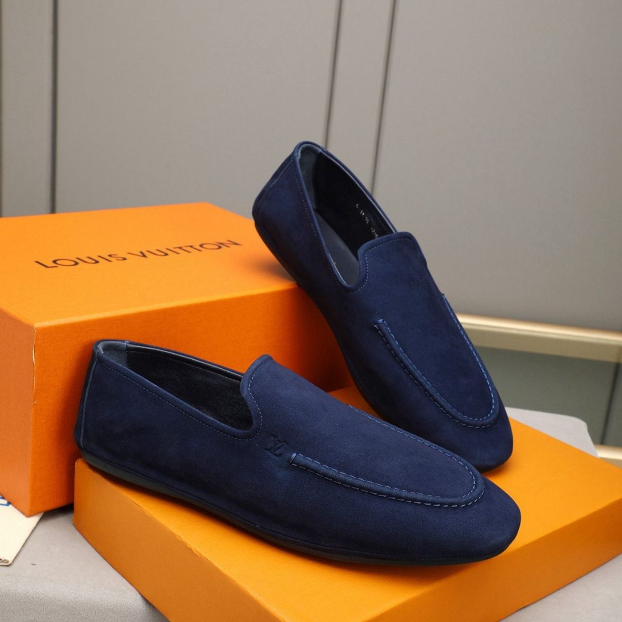 Louis Vuitton LV Horizon Slipper Navy Blue - Image 8