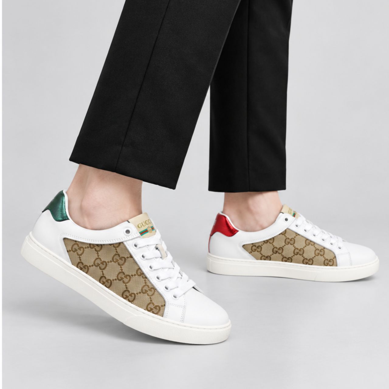 Gucci Ace GG Supreme Beige And White - Image 2