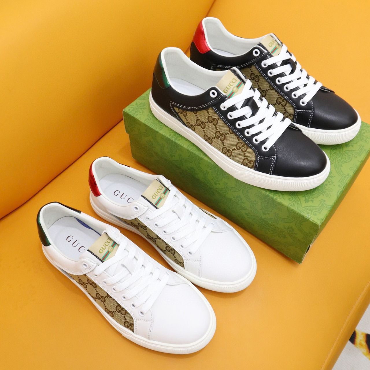 Gucci Ace GG Supreme Beige And White - Image 11