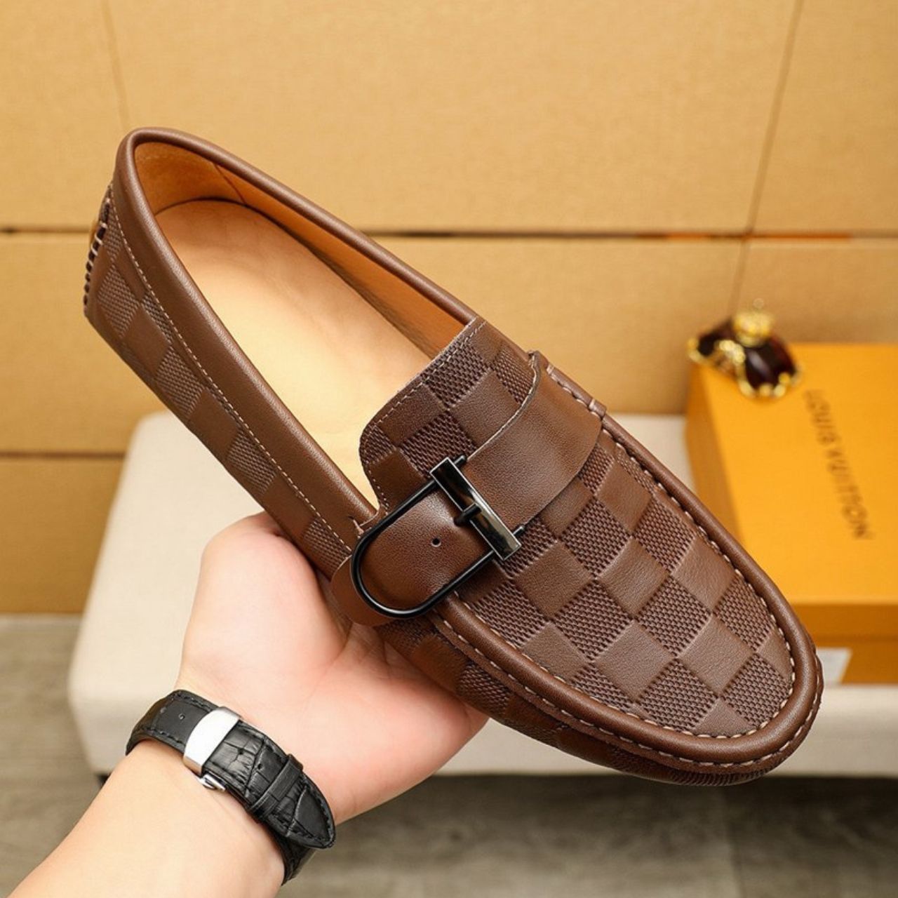 Louis Vuitton Monte Carlo Moccasin Damier Brown - Image 6