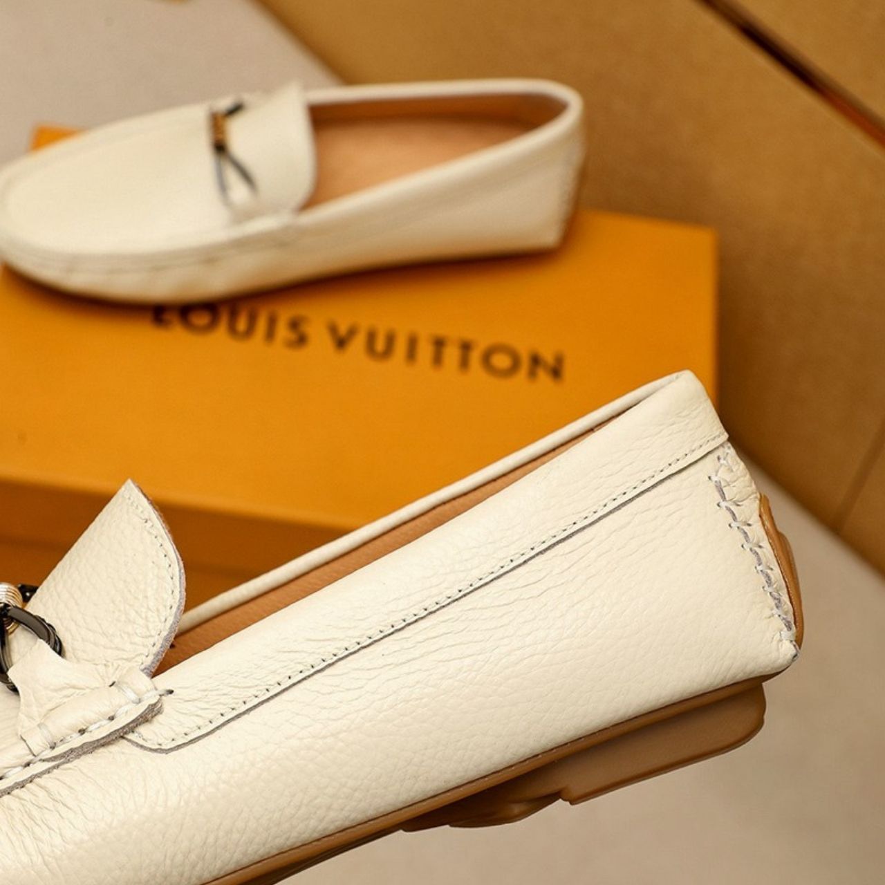 Louis Vuitton Monte Carlo Moccasin White - Image 7