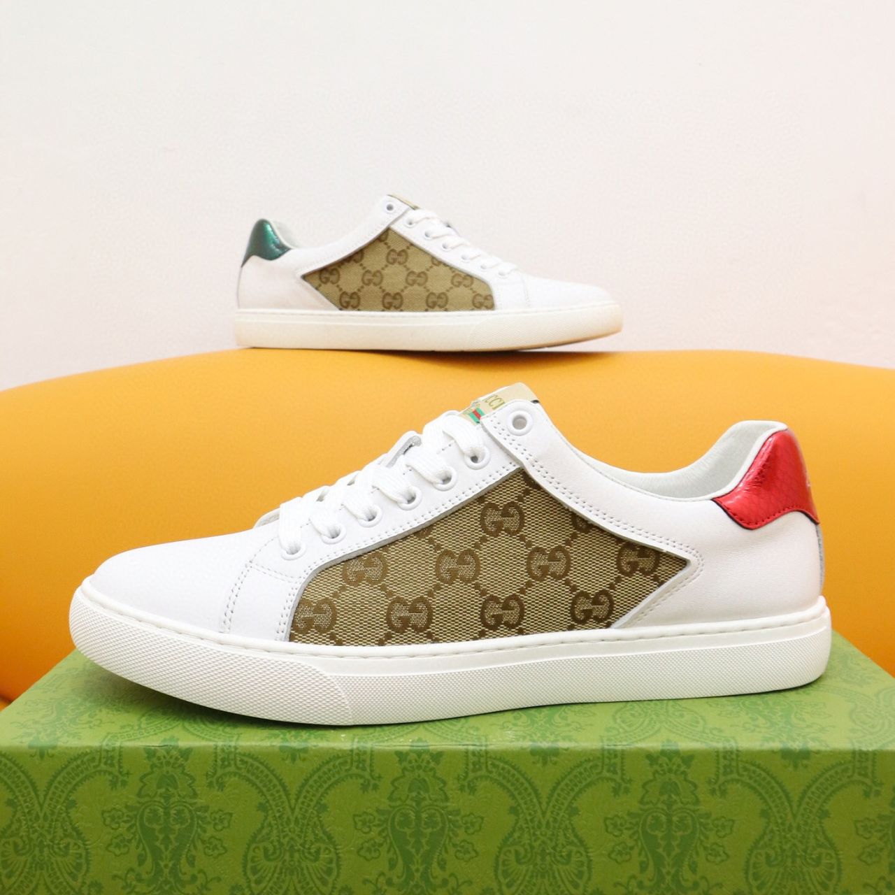 Gucci Ace GG Supreme Beige And White - Image 7