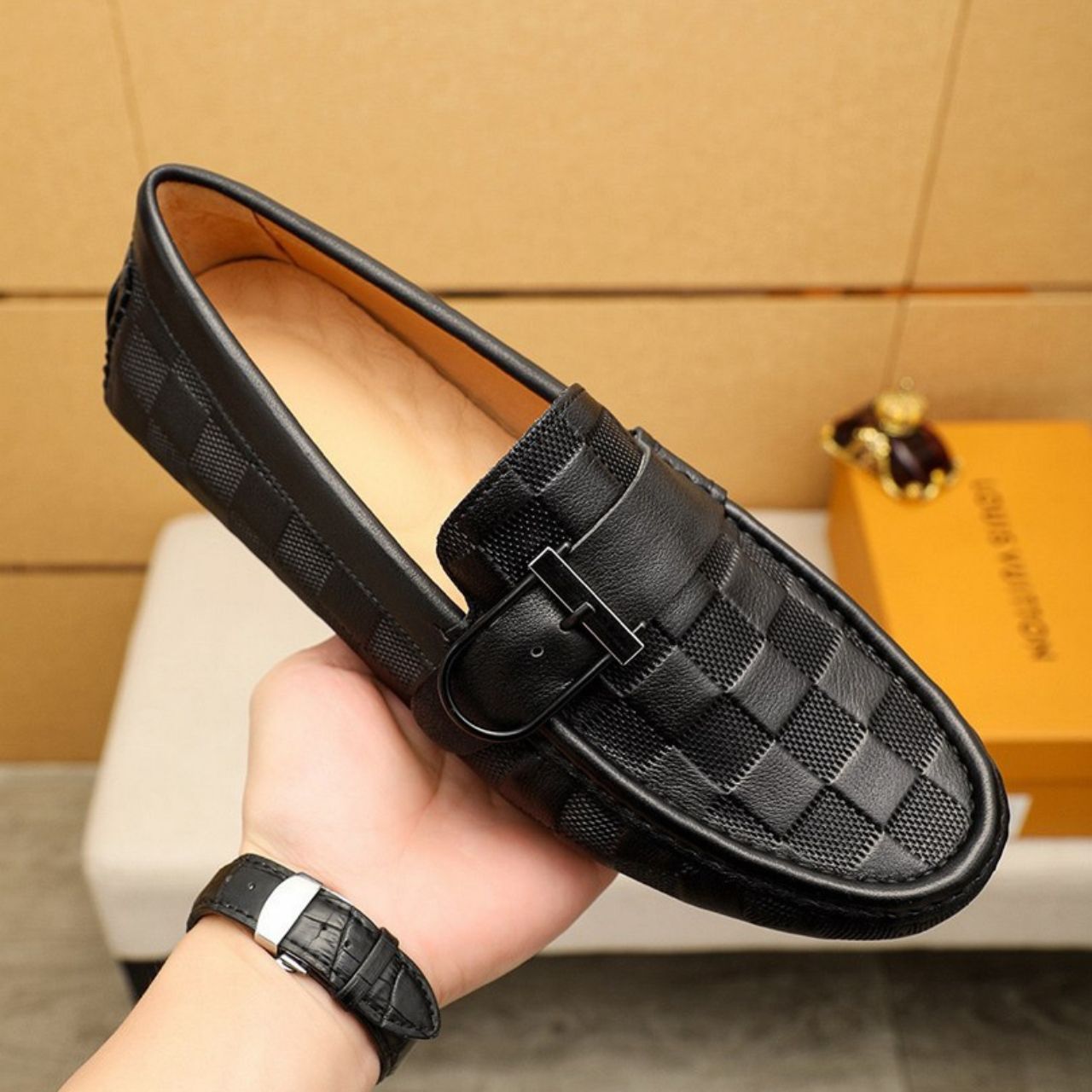 Louis Vuitton Monte Carlo Moccasin Damier Black - Image 6