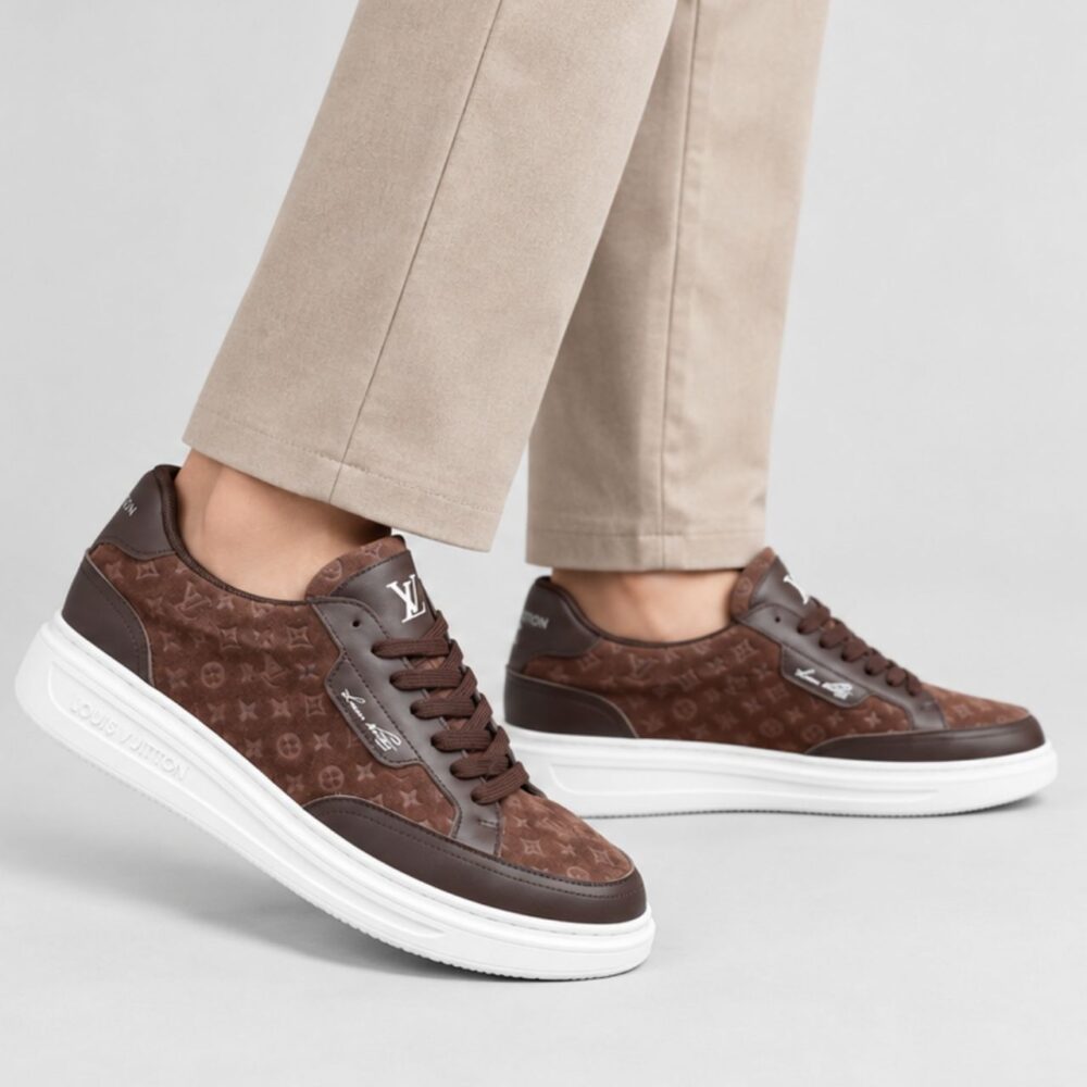 Alternative view of Louis Vuitton Beverly Hills Sneaker Monogram Embossed Brown
